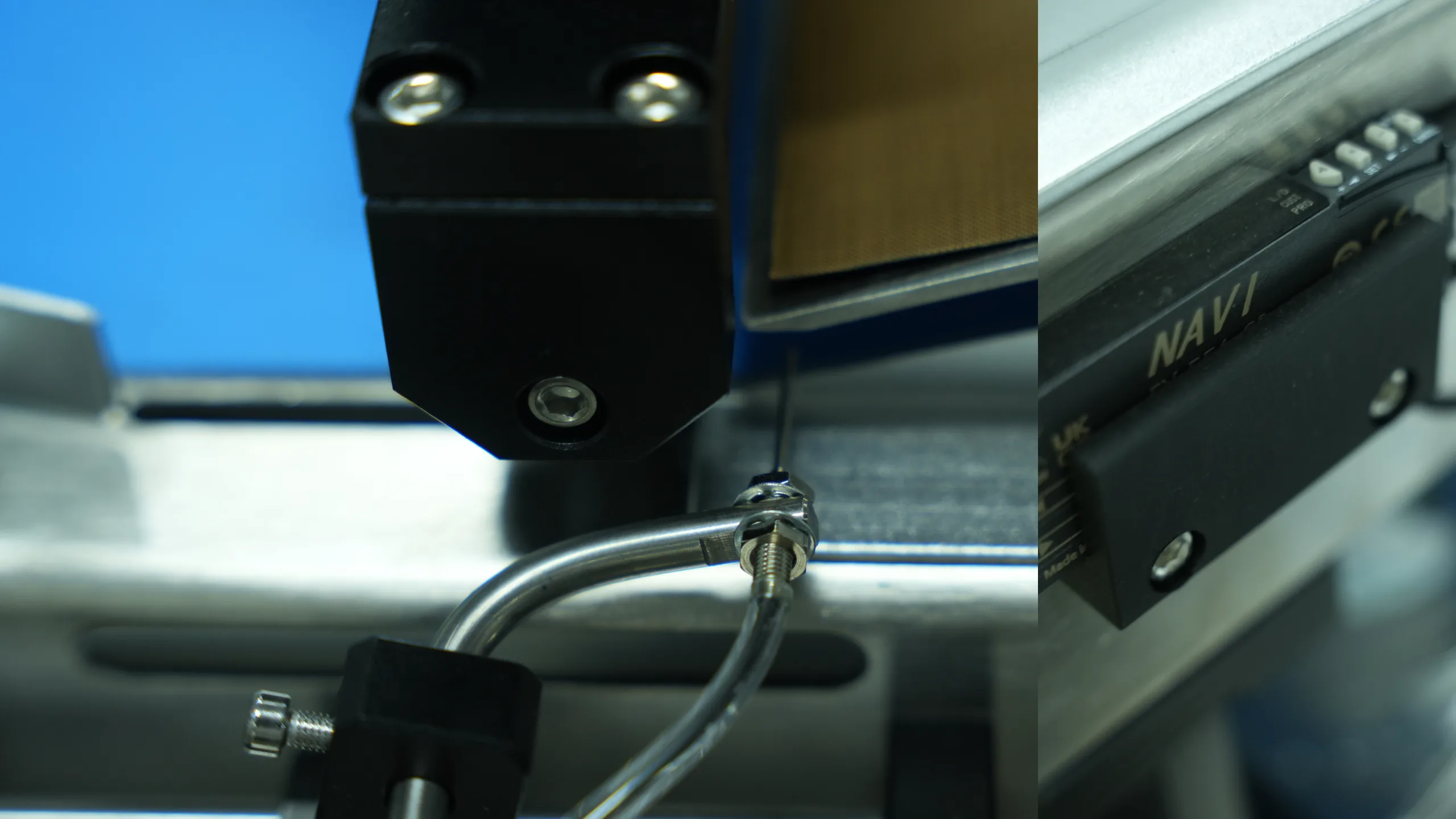 Optischer Fasersensor einer vollautomatischen Flachetikettiermaschine