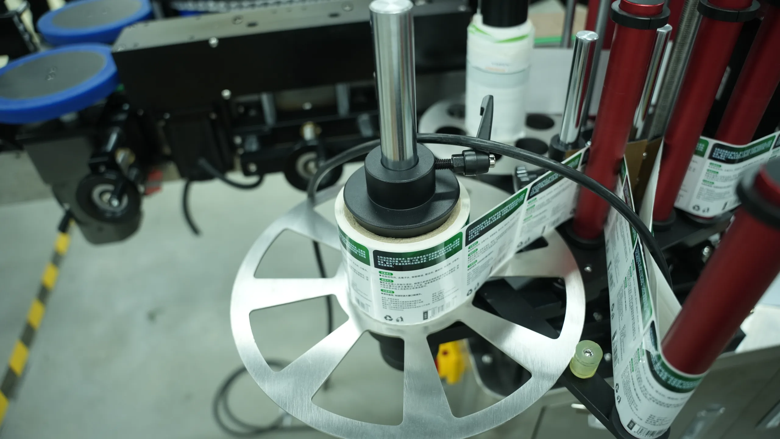 全自动平瓶贴标机物料轮