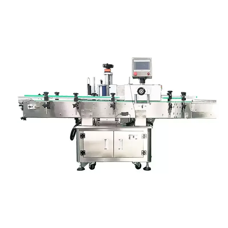 全自动立式圆瓶贴标机正面图