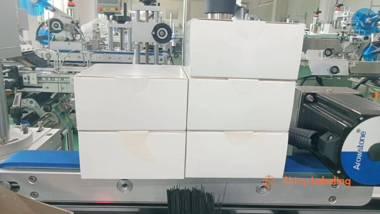 Box corner labeling machine applied for carton edge labeling in packaging, logistics, and industrial production lines