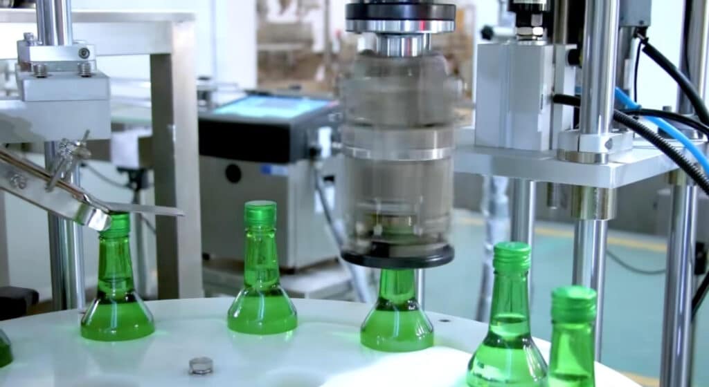 Bottle Capping-Automtaic Beer Bottling Production Line