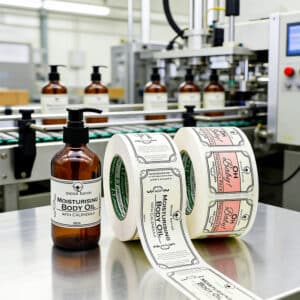 Individuell gestaltbare, wasserfeste Klebeetiketten für QR-Codes, Blumenläden, Take-away-Milchteebecher, BOPP-Etikettenrolle