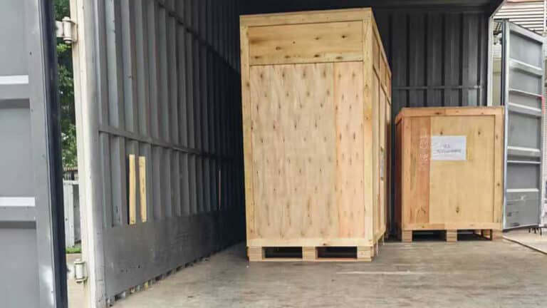 Automatic food checkweigher with blow-on labeling system ready to ship